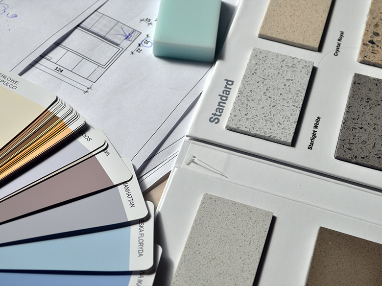 Kleuren waaier en voorbeelden aanbouw experts